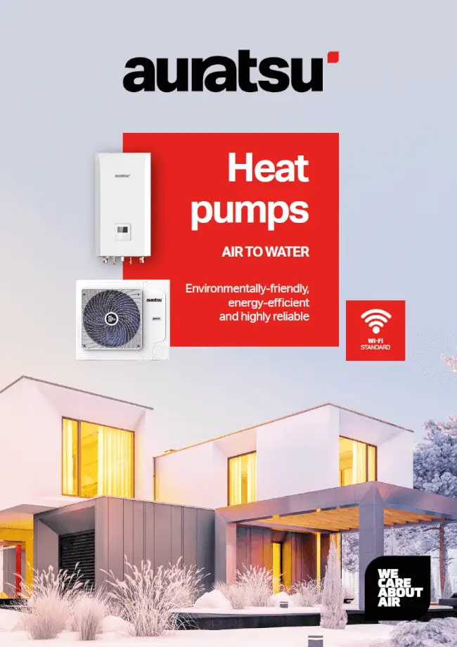 Auratsu heat pump flyer cover